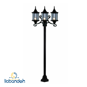 چراغ حیاطی ایستاده سه شاخه شفق مدل سورنا